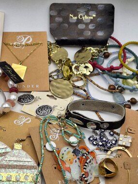 #7 No Mystery Bulk Lot of Wearable Jewelry Some NWT 25 Pieces Almost 2 Pounds